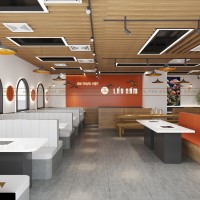 Thiết kế nhà hàng lẩu nấm anh Bảo 130m2 tại Vincom Retail Nghệ An